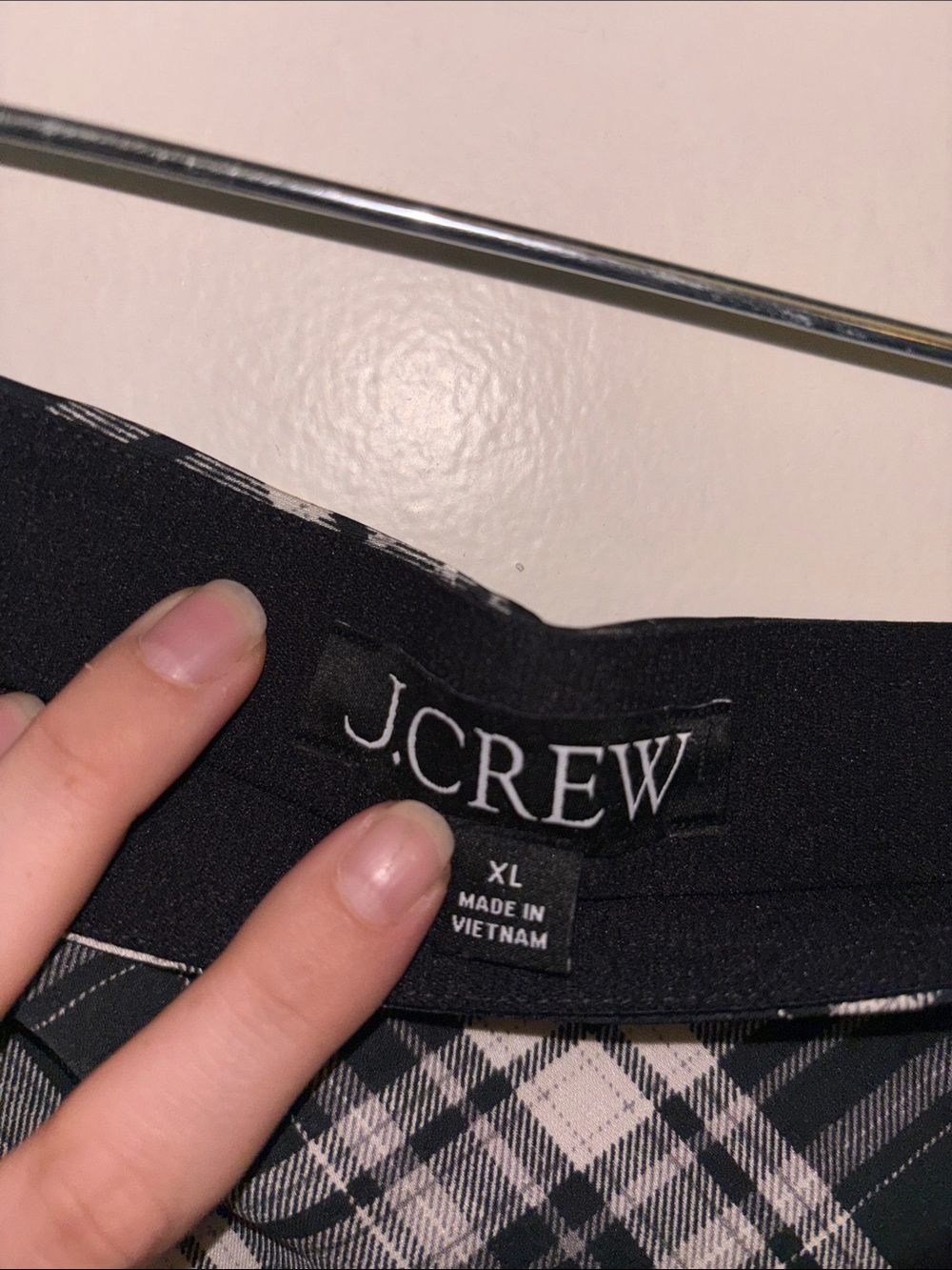🧑🏻🩰J. Crew Silky Slip Midi Skirt ~ Plaid - Picture 3 of 5